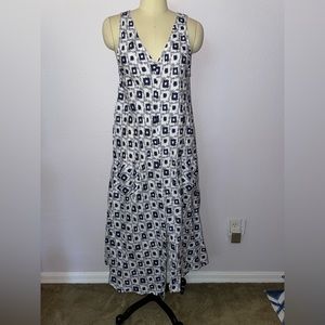 CP SHADES BLUE/WHITE PRINT DRESS
